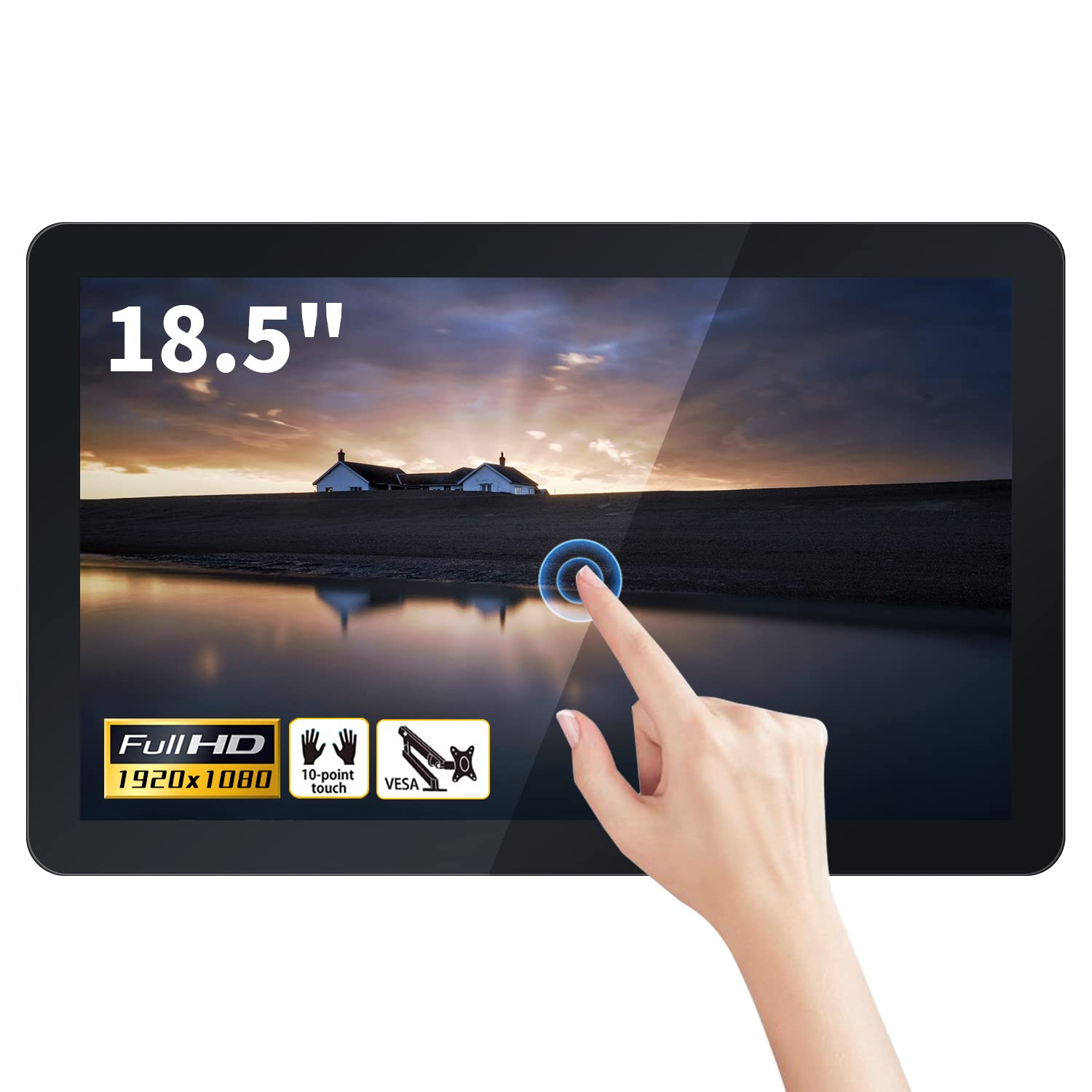 Amazon.co.jp: TouchWo 18.5 インチの静電容量式タッチ画面モニター